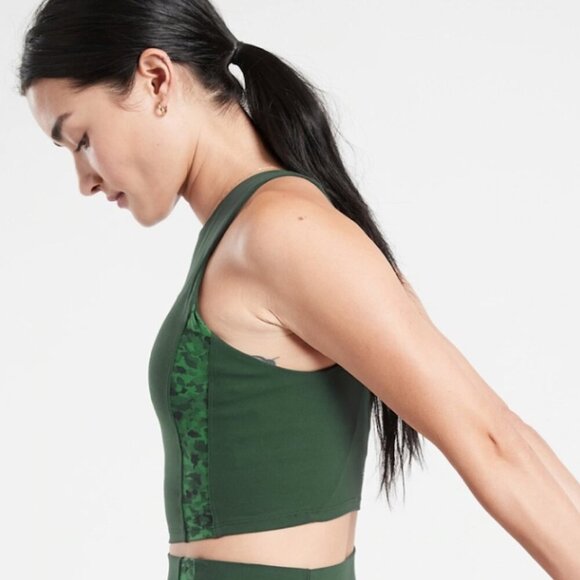 NEW! Athleta | Conscious Crop Serene Bra D-DD In Seaweed Snack/Sequoia - Picture 15 of 15